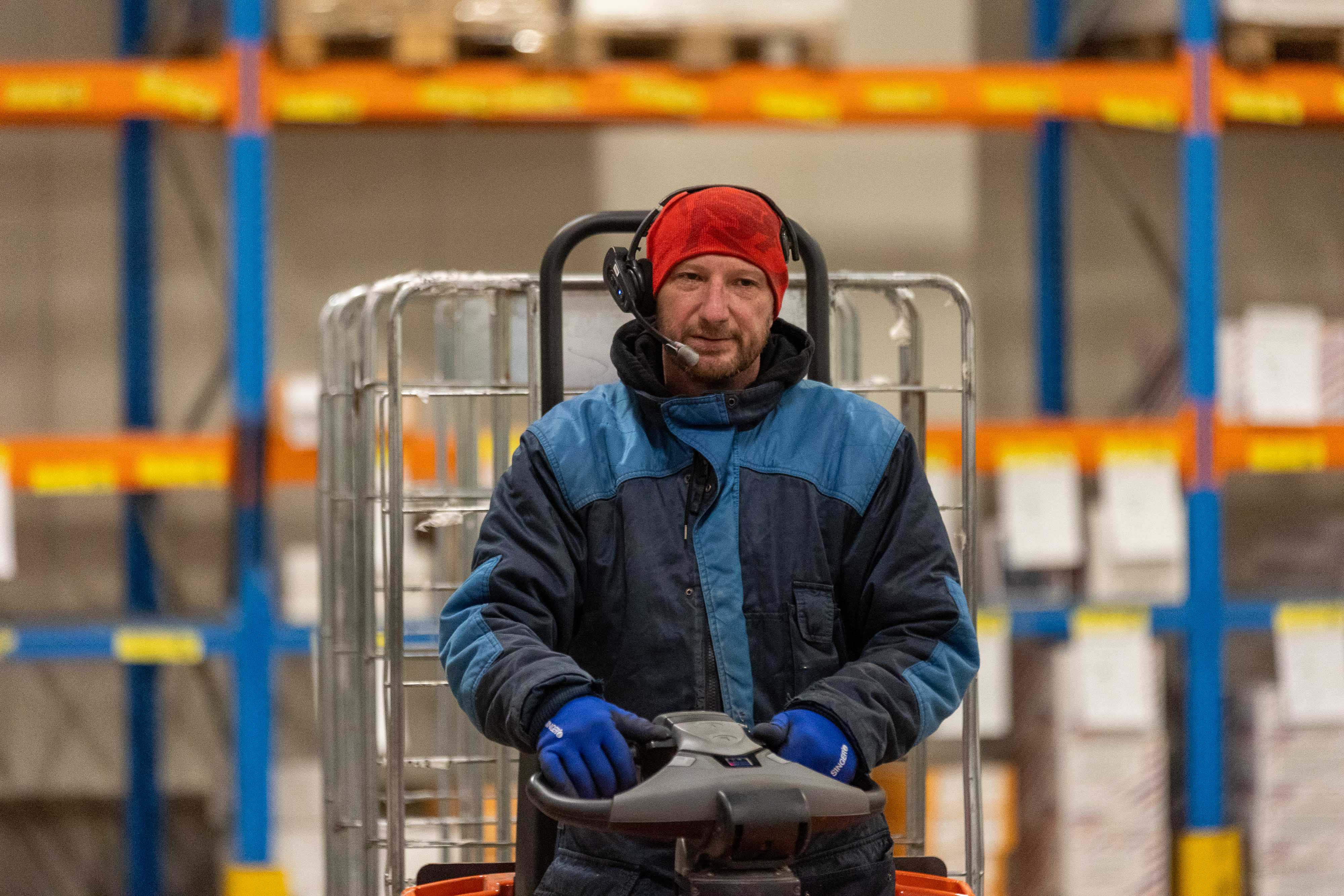 Bidfood warehouse staff in safe working environment