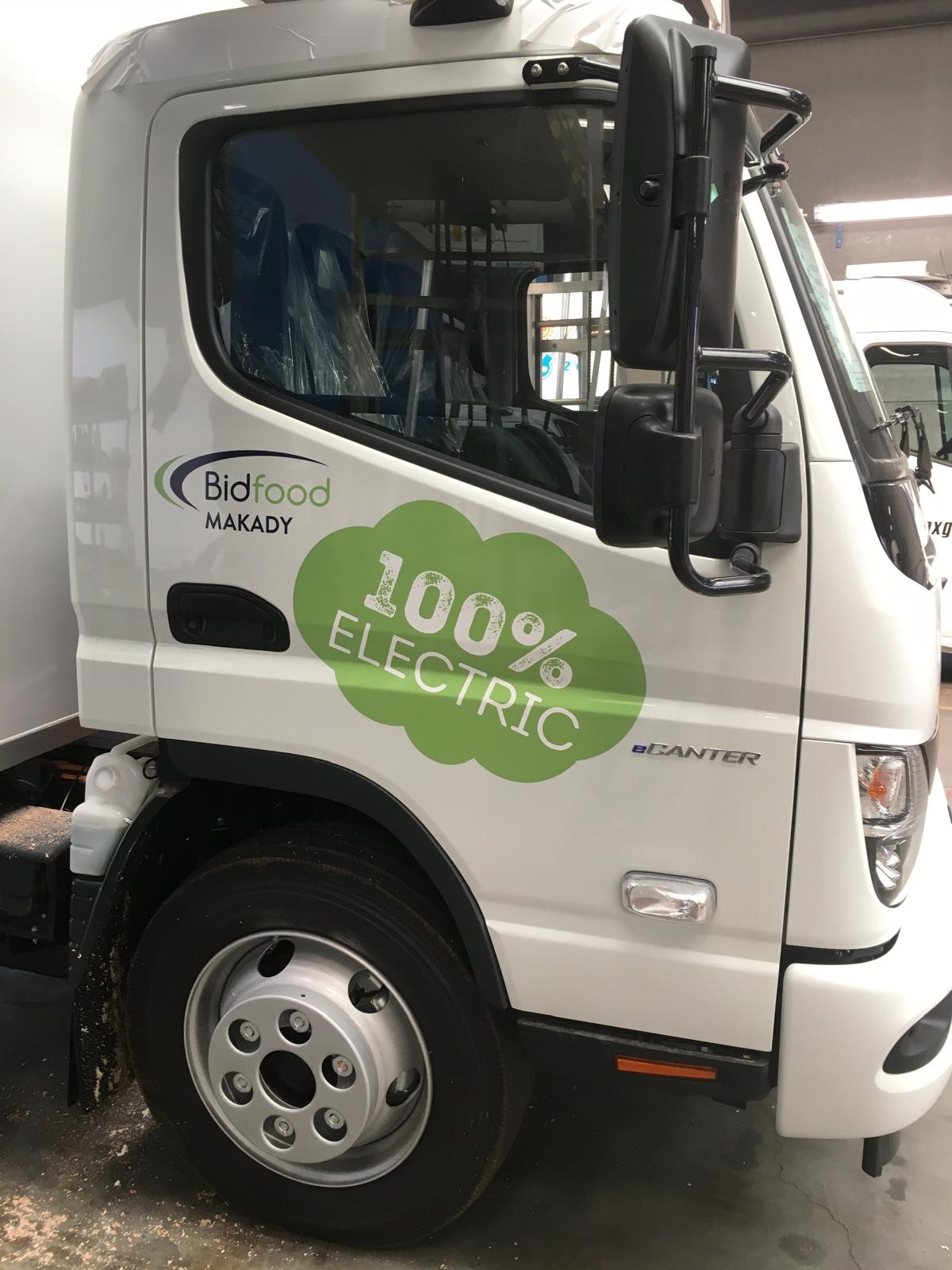 Bidfood 100% electric delivery truck